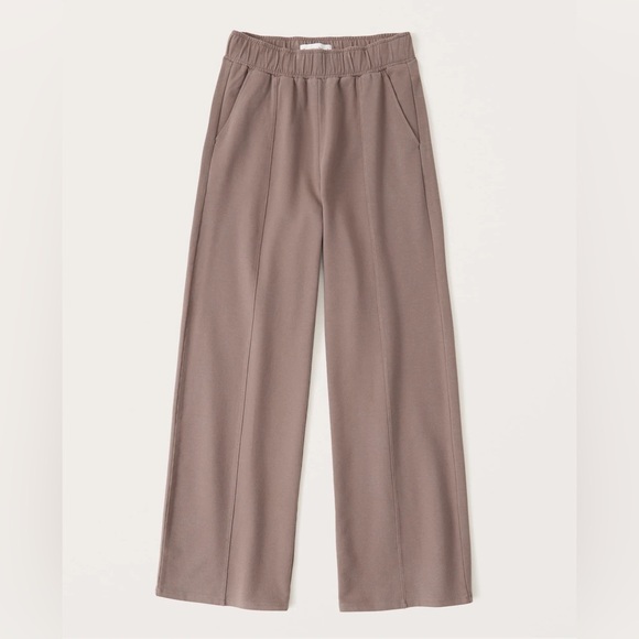 Abercrombie & Fitch Pants - Abercrombie & Fitch Soft A&F Collection Wide Leg Women's Taupe Trouser Sweats XL